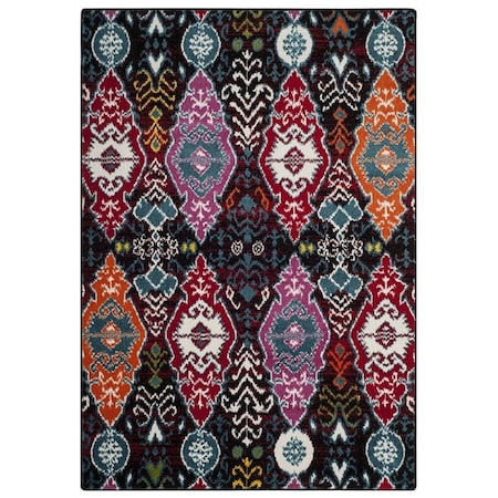 Safavieh 8 x 10 ft. Cherokee Power Loomed Large Rectangle Area Rug, Black and Red CHR913C-8
